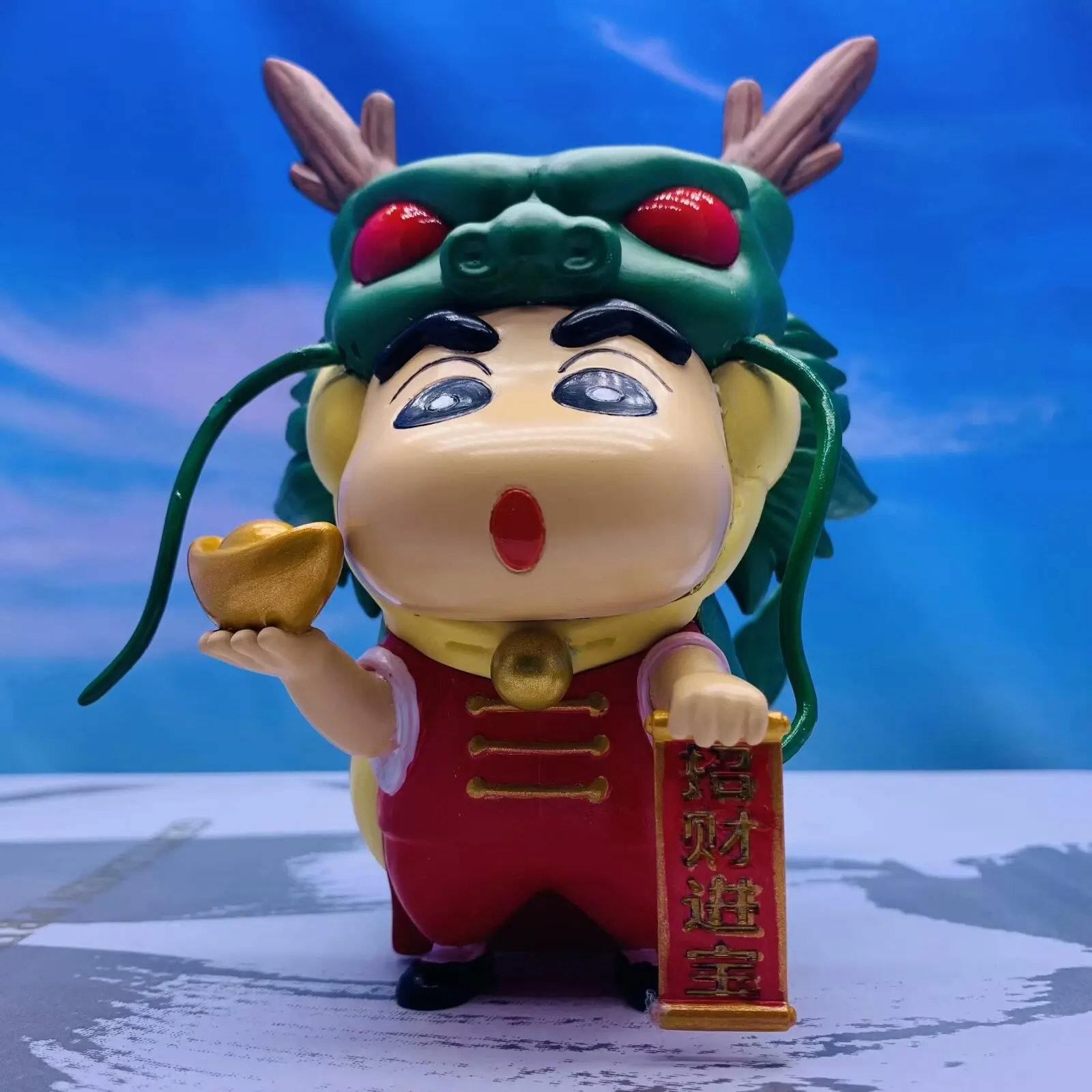 

15CM Dragon Ball Figura GK Crayon Shin-chan Cosplay Shenron Anniversary Trendy Figurine Figure