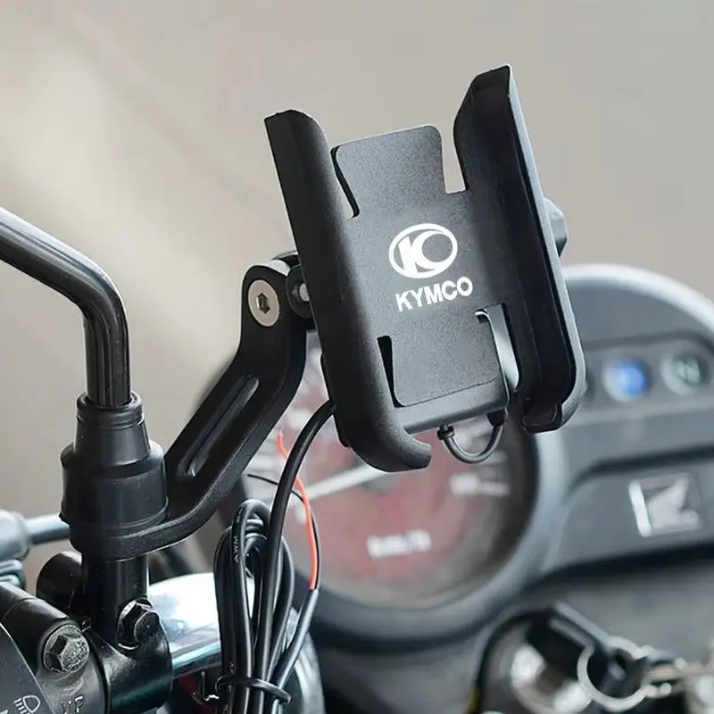 ل KYMCO أسفل NIKITA GDINK KXCT PeoPle S Racing S G150 دراجة نارية للتدوير حامل هاتف المحمول في الهواء الطلق لتحديد المواقع قوس #2