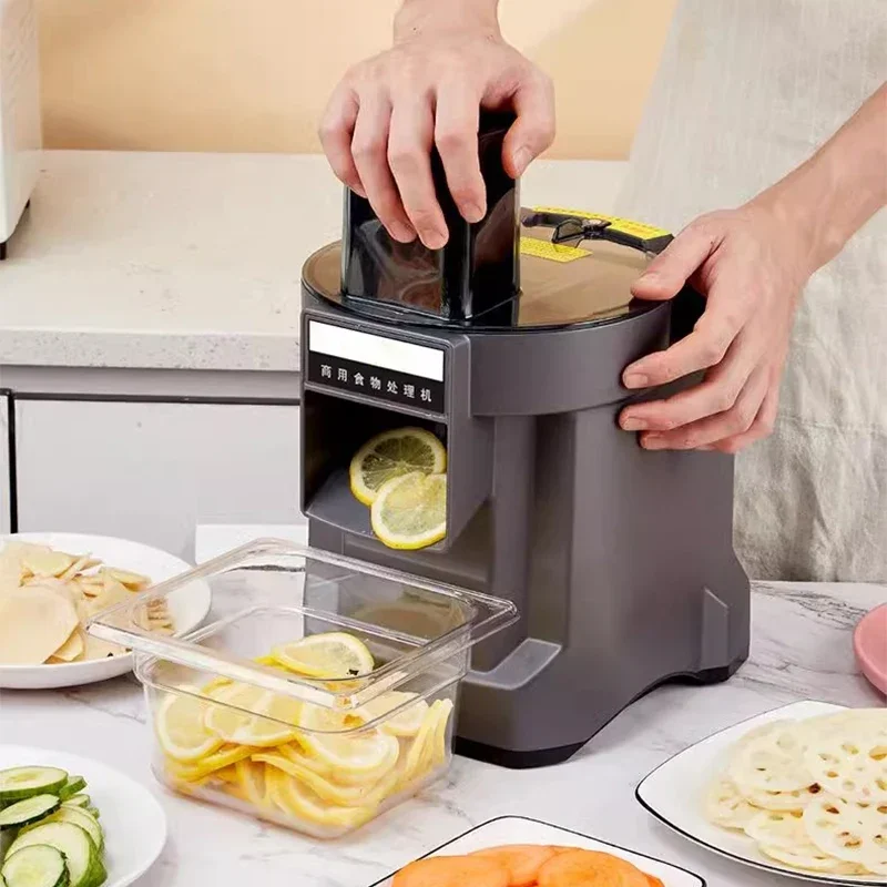 Коммерческая домашняя машина для резки фруктов и овощей, многофункциональная интеллектуальная овощерезка, машина для нарезки кубиками фруктов