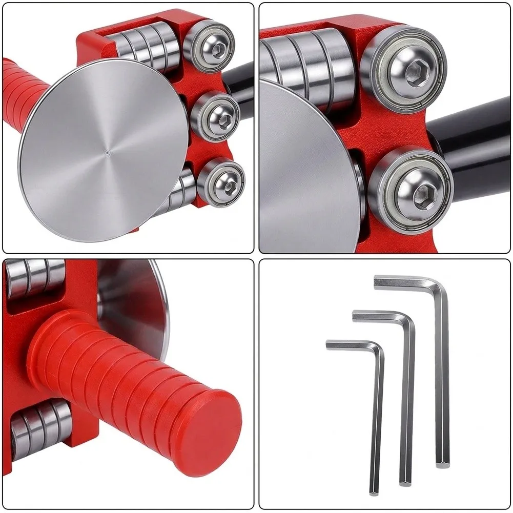 Stainless Steel Sheet Metal For Bender with Ergonomic Rotary Handle Bend Range 90 to 180 Degrees for 0.1-1mm Thin Metal Sheets
