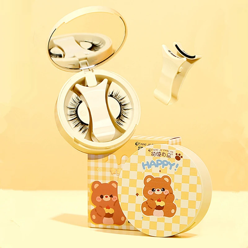 Pince à épiler magnétique bouclée Faux cils outil de maquillage ensemble de cils magnétiques chauds 1 paire réutilisable aucune colle nécessaire faux cils avec