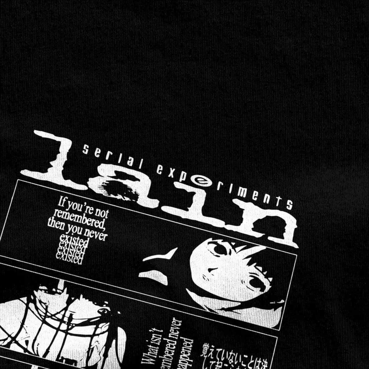 Serial Experiments Lain Classic T-Shirt for Men Women Vintage 100% Cotton Tee Shirt Short Sleeve T Shirts 4XL 5XL Clothing