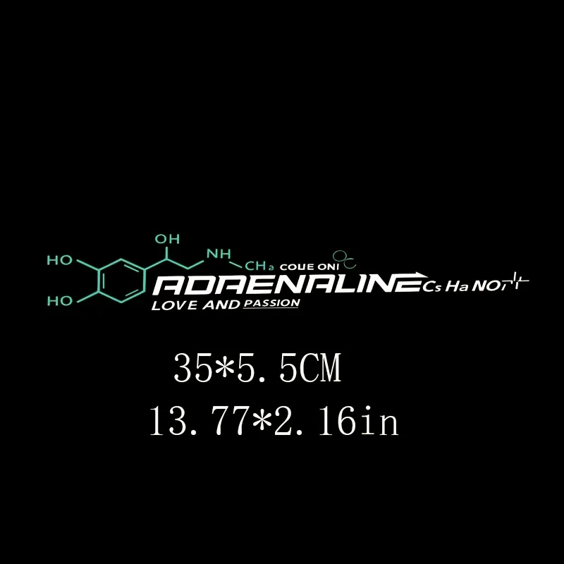 Dopamine Molecule Vinyl Sticker, Chemical Geometric Decal for Car Window Bumper Science Decor
