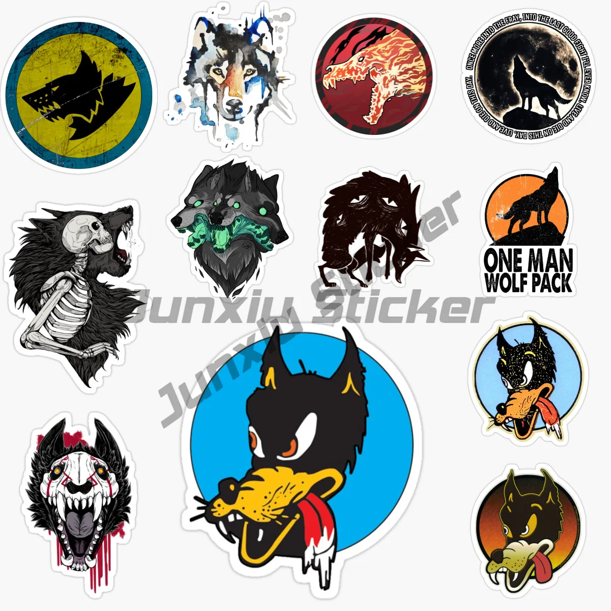 

Wolf Auto Sticker Self-adhesive PVC Vinyl Decorative Decals Can Be Customized