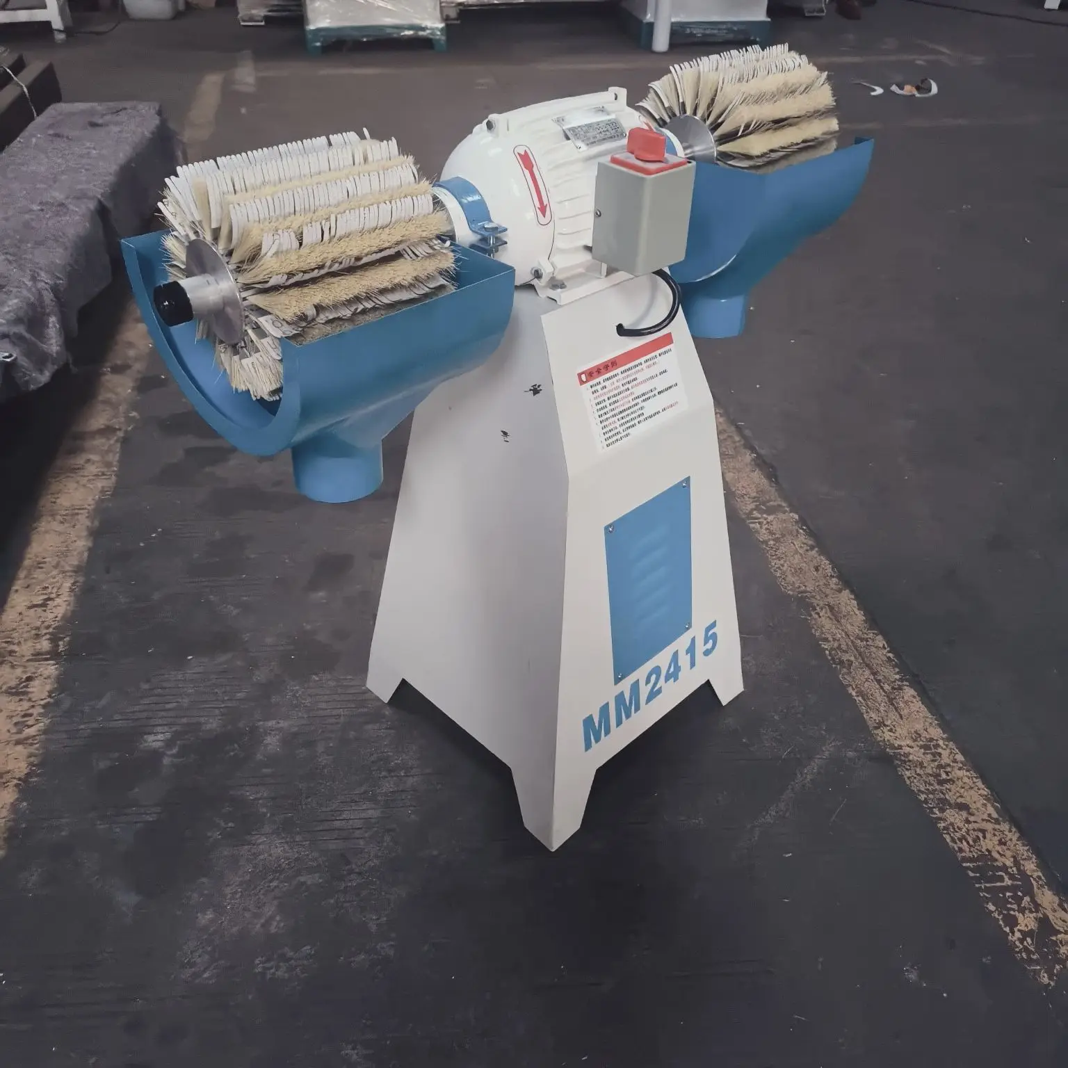 Woodworking Double-Head Small Multi-Functional Semi-Automatic Arc-Shaped High-Efficiency Double-End Sponge Wheel Belt Sander