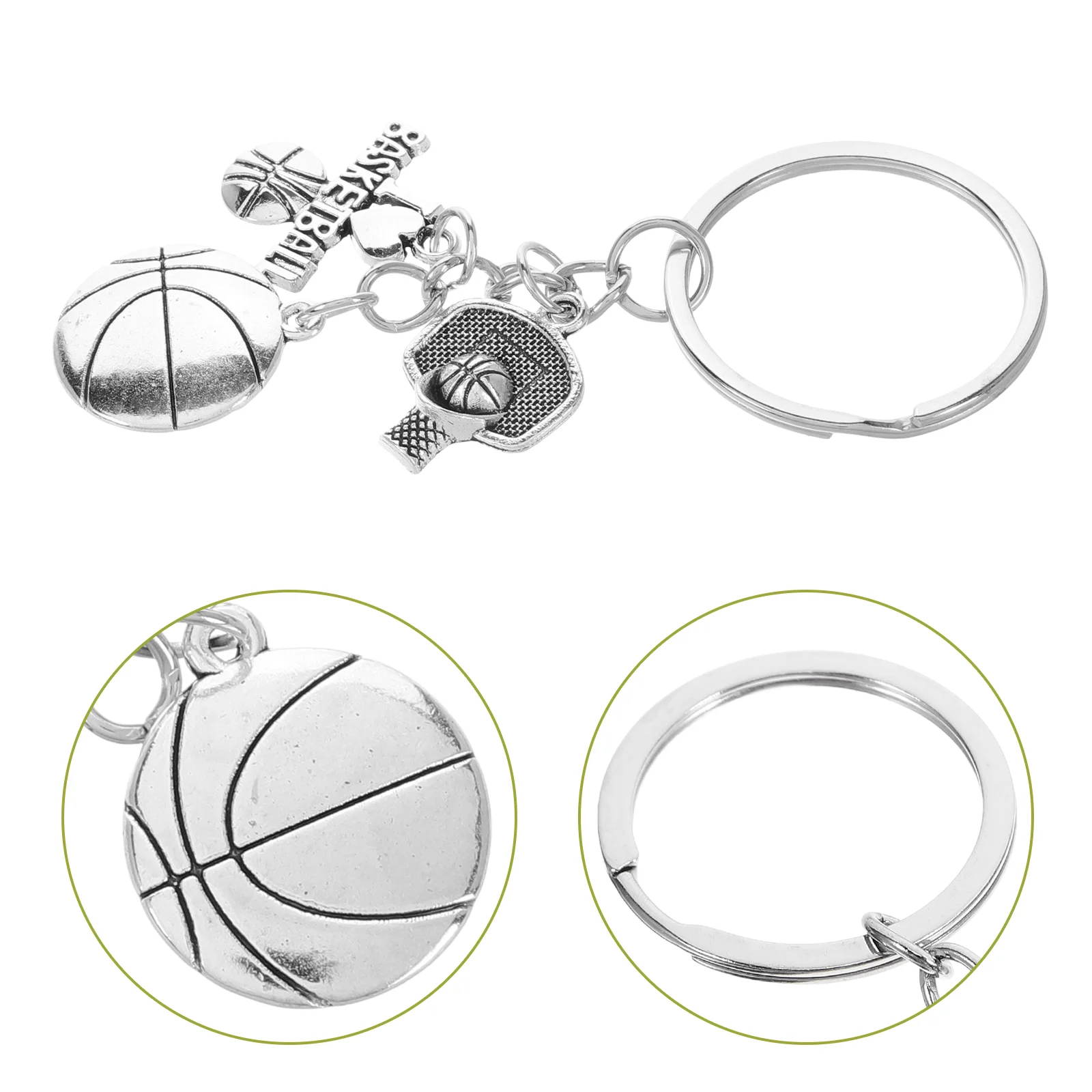 

1pc Basketball Theme Keychain Alloy Keyring Fashionable Gift Hanging Pendant Ornament pendant keychain