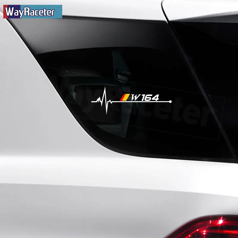 2 قطعة عاكس الفينيل ملصق شعار ألمانيا نافذة ملصق لمرسيدس بنز ML M الفئة W163 W164 W166 ML63 ML320 ML55 ML350