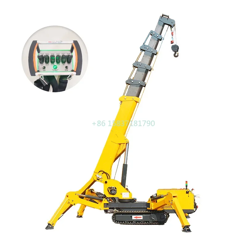 Factory Direct Truck Mounted Spider Crane Building Construction Lifting Tool Diesel Engine 3 Ton Spider Crane Machinery Price