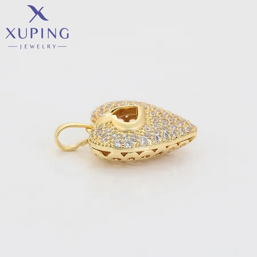 Xuping Jewelry New Arrival Trendy Heart Pendant Necklace for Women Girls Exquisite Valentine\'s Day Gift X000602698