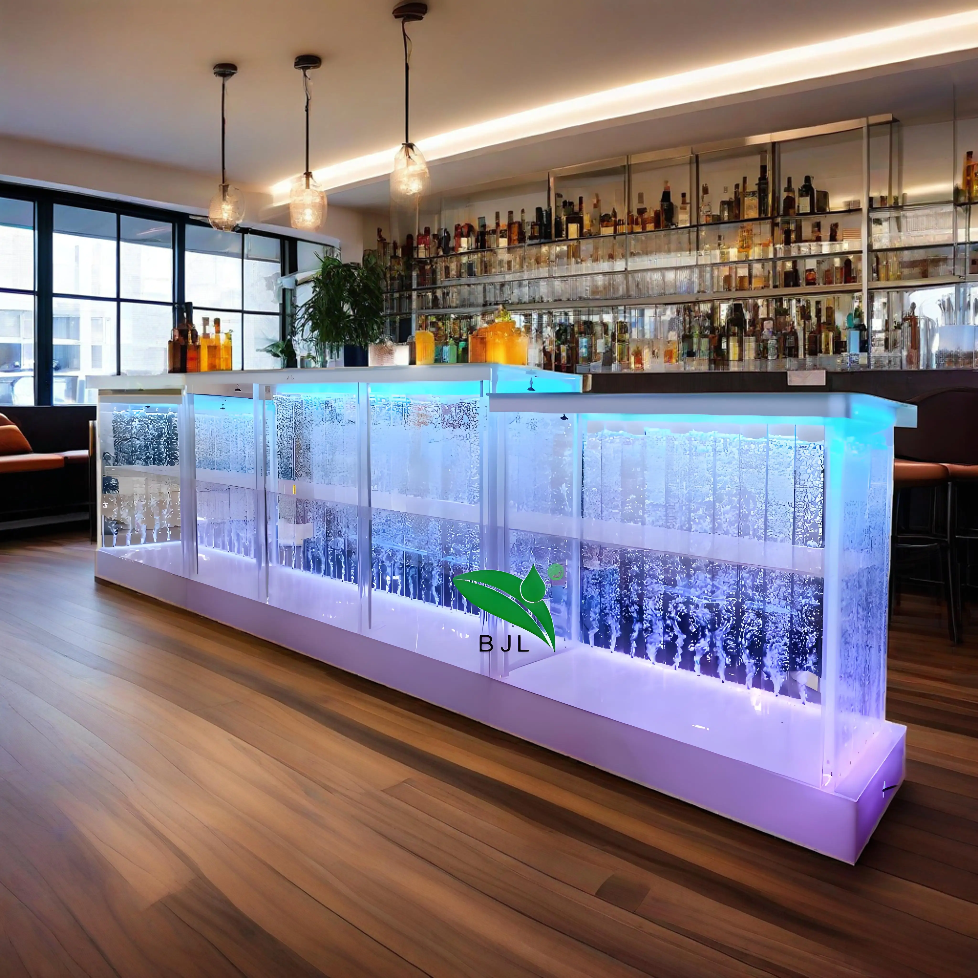 Customization.Luminous Led bar Furniture Water Bubble Panel Nightclub Led Light bar Counters