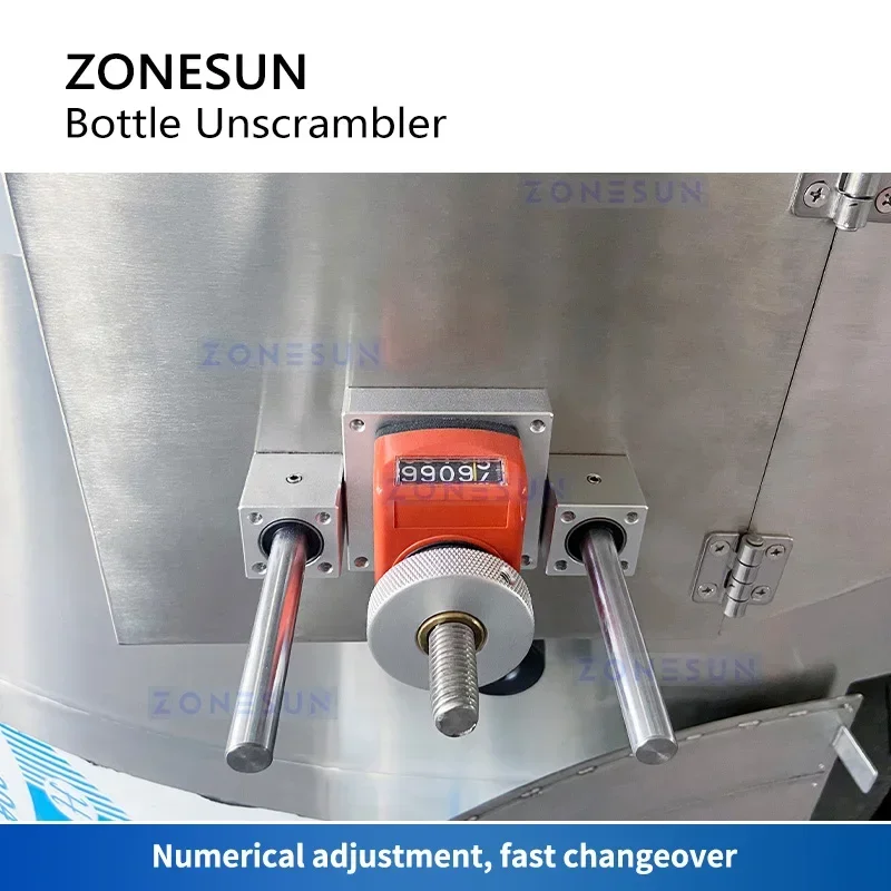 ZONESUN Automatico Ad Alta Velocità Bottiglie Unscrambler Selezionatrice Contenitore di Plastica PET Ascensore Incroppannante Attrezzature ZS-LPE2000