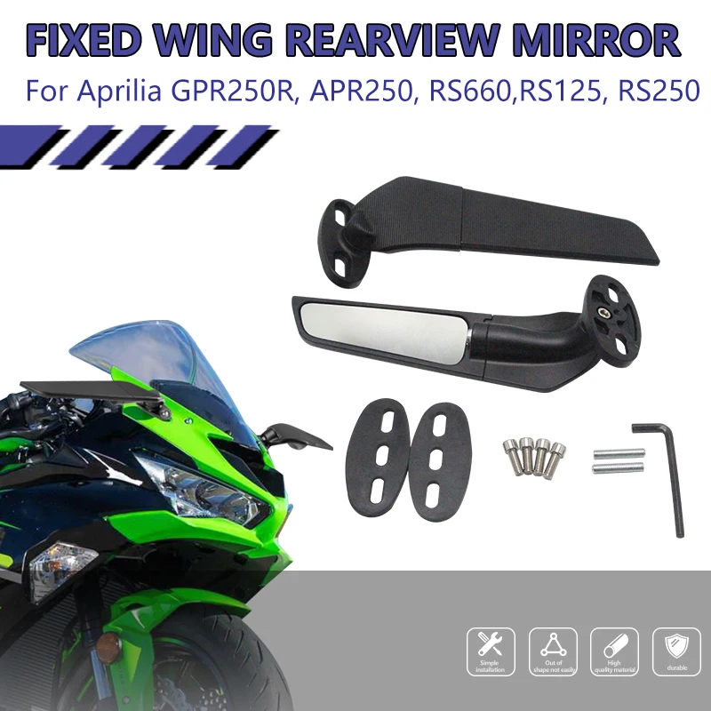 

for Aprilia GPR250R APR250 RS660 RS125 RS250 360° Rotating Wind Wing Rearview Mirror Motorcycle Rearview Mirror Motorcycle