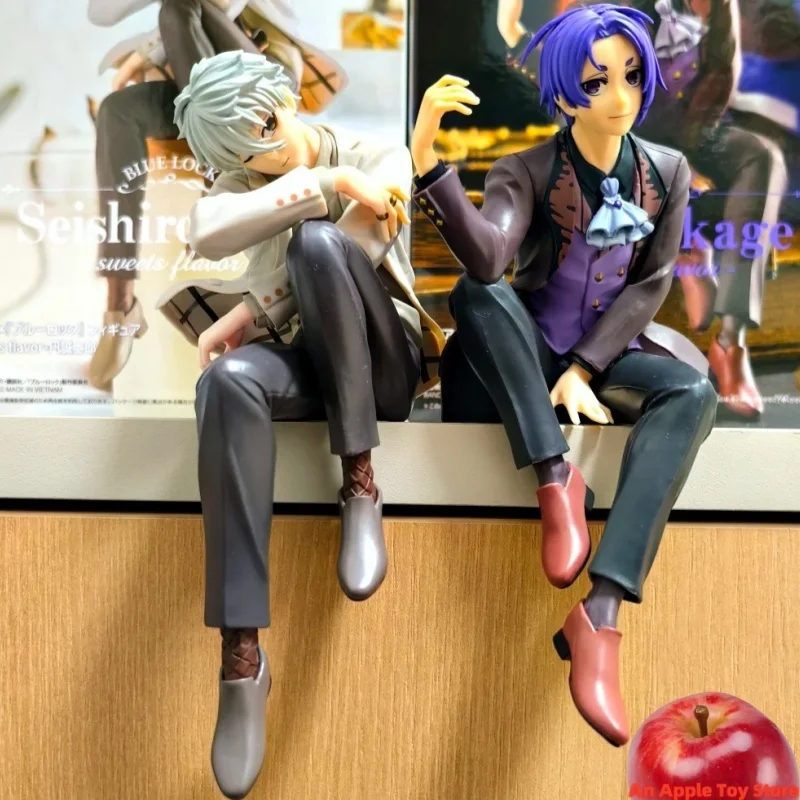 

Bandai Original Anime Figure BLUE LOCK FIGURE-sweets flavor-Yoichi Isagi Rin Itoshi Action Figurine Collector Doll 13CM Model