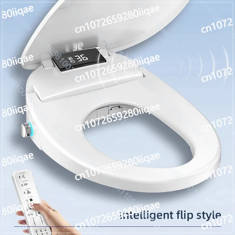

Smart Bidet Toilet Seat Heated Elongated Lid Warm Air Dryer Feminine Wash Night Light Instant Heating Toilet Cover for Bathroom