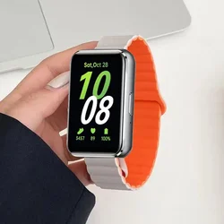 Magnetic Loop Strap For Samsung Galaxy Fit 3 Silicone Adjustable Watch Band For Samsung Galaxy Fit 3 Smart Bracelet Wristband