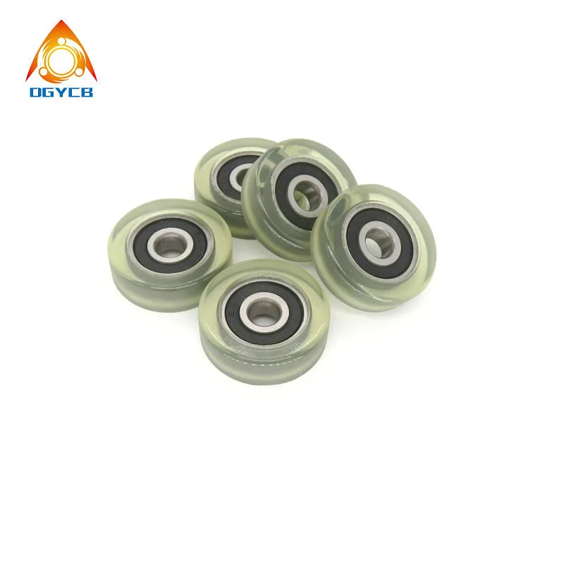 

1pcs OD 22mm Low Noise PU Bearing Roller 5x22x7 PU62522-7 Polyurethane Pulley 5*22*7 Door Window Glass Elastic Damping Wheel