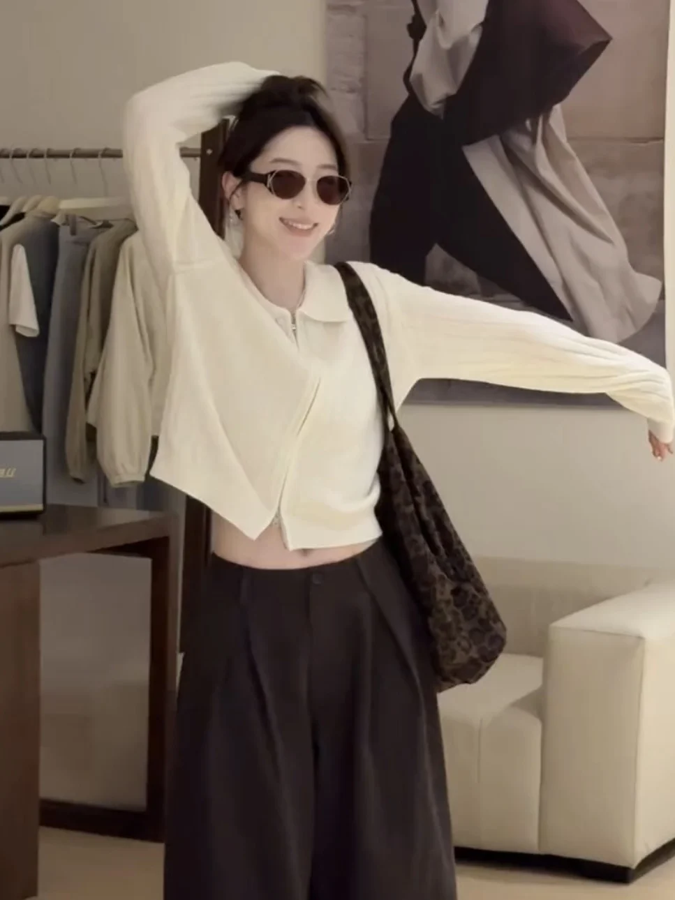 Cardigan aperto lavorato a maglia giallo da donna lungo allentato Sve Crew Ne maglione capispalla morbido accogliente autunno nuovo Sle Pendolarismo Faion