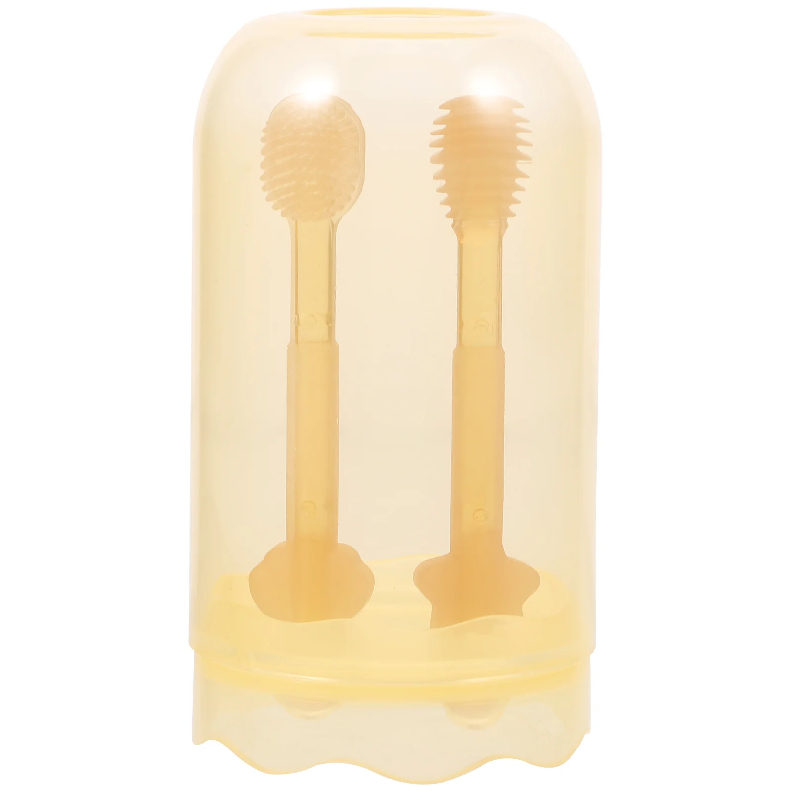 

1 комплект, силиконовый очиститель языка для младенцев, уход за полостью рта, щетка для языка для новорожденных, детский инструмент для чистки рта, зубная щетка для новорожденных