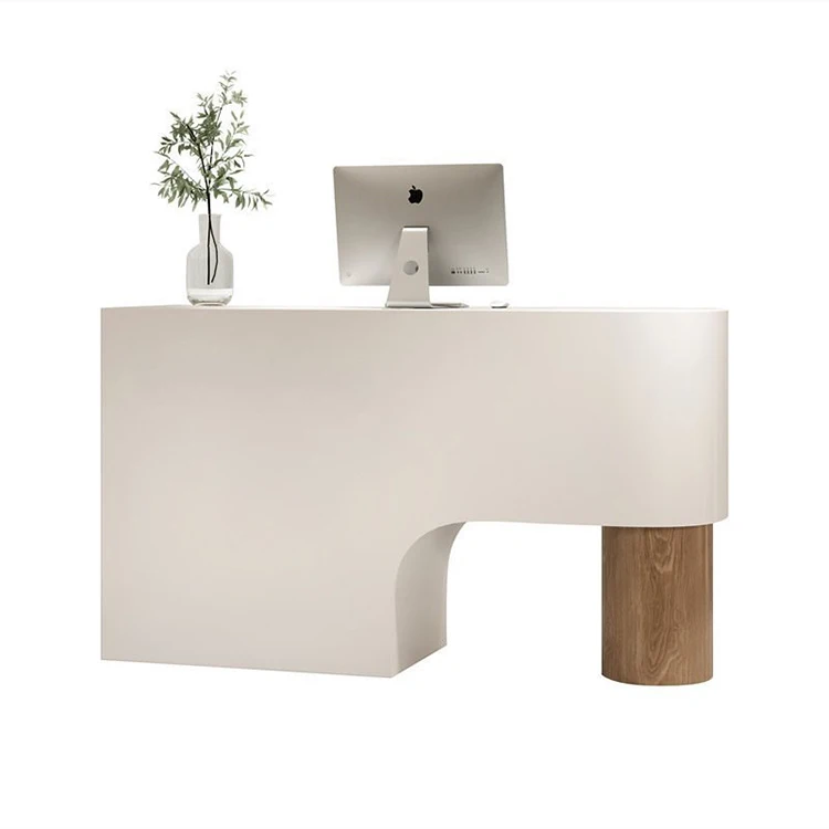*Creamy Beige Hair Salon Reception Desk Reception Desk for Garment Shop Retail/Beauty Shop