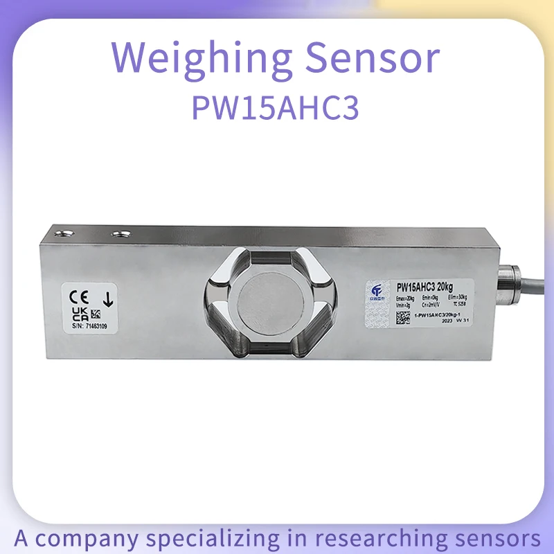 PW15AHC3 Load Cell 10-50kg Stainless Steel Weighing Sensor High Stability Sturdy for Packing Scale Filling Scale Sorting Scales