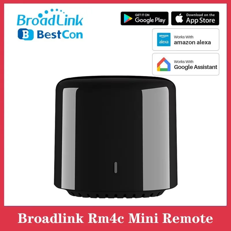 

Broadlink Bestcon RM4C Мини-пульт дистанционного управления Универсальный ИК-бластер Wi-Fi Инфракрасный пульт дистанционного управления для Alexa Google Home Smart Home