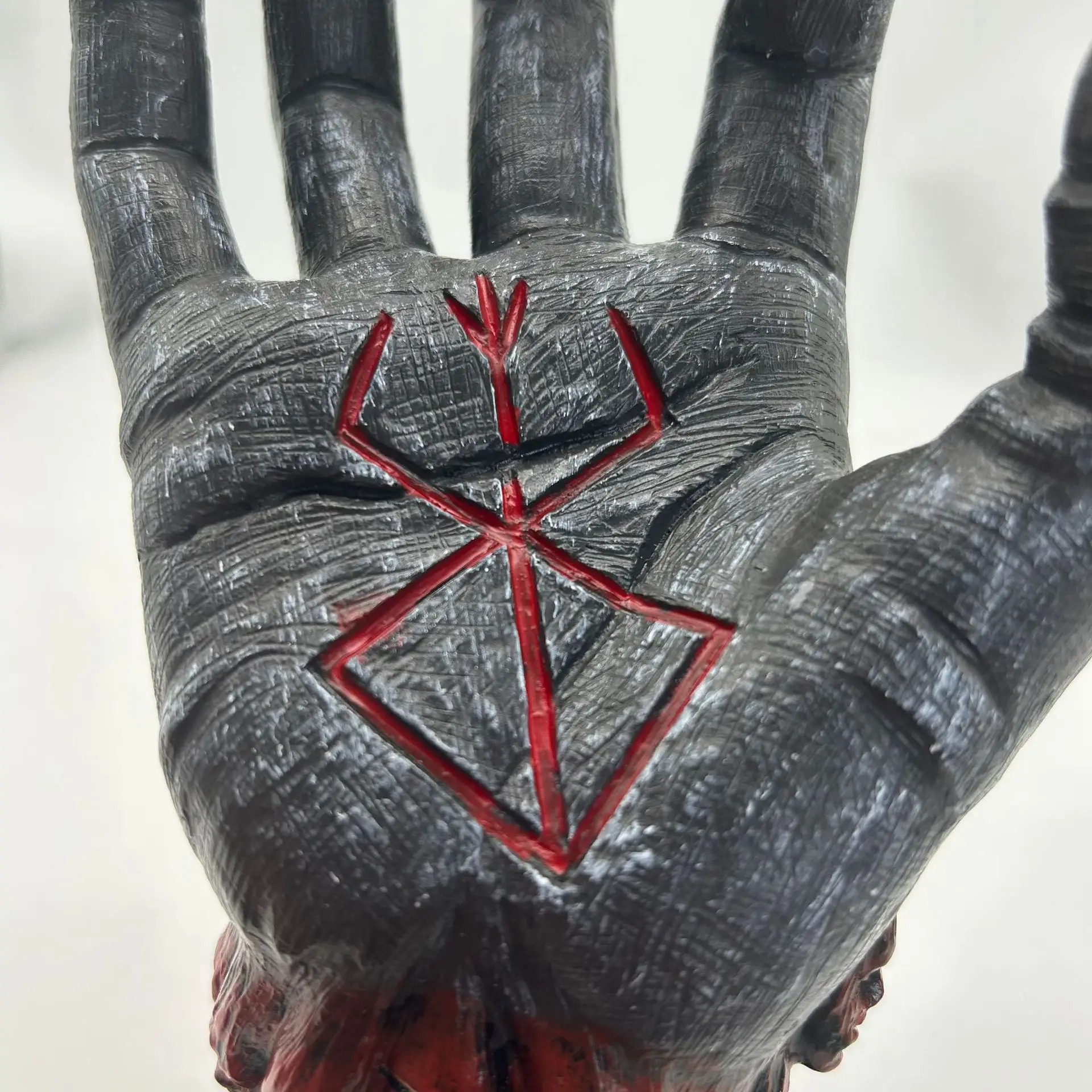 25cm Berserk Hand Of God Resin Anime Figure Berserk Rune Hands Sculpture Guts Figure Model Home Action Figure Black Figu