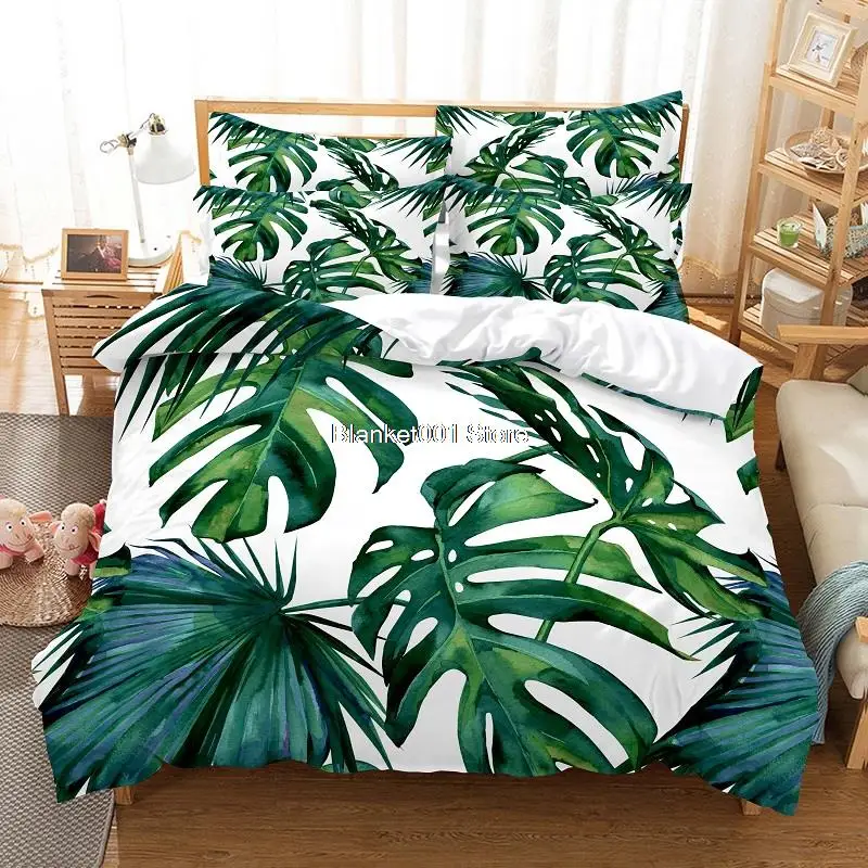 

Banana Leaves Bedding Set Duvet Cover Set 3d Bedding Digital Printing Bed Linen Queen Size Bedding Set Fashion Design