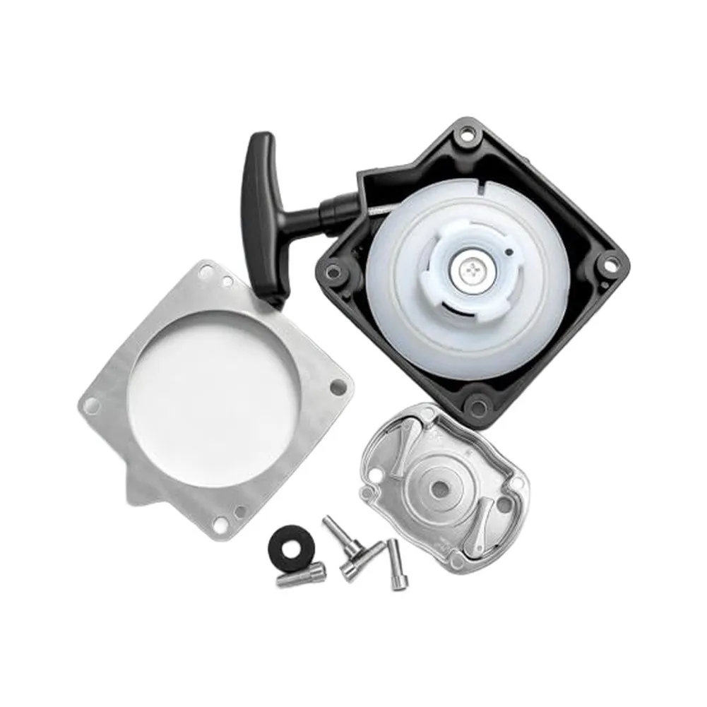 Recoil Starter And Drive Plate Replacement With Mounting Screws, For 43cc - 52cc Pull Plate Starter Accessories