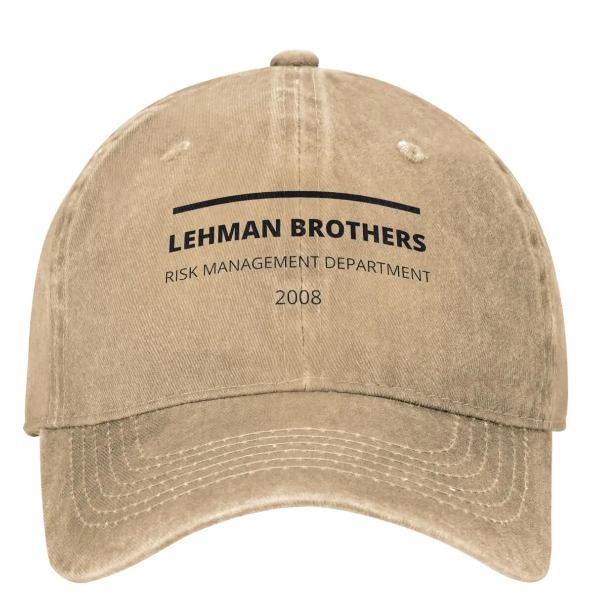 Lehman Brothers Risk Management Department 2008 Washed Baseball Cap Casual Trucker Hat Summer Sports Sun Visors Baseball Caps