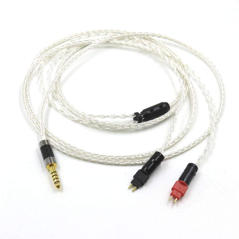 

8 Core OCC Silver Plated Headphone Cable For Sennheiser HD580 HD600 HD650 HDxxx HD660S HD58x HD6xx Headset Wire