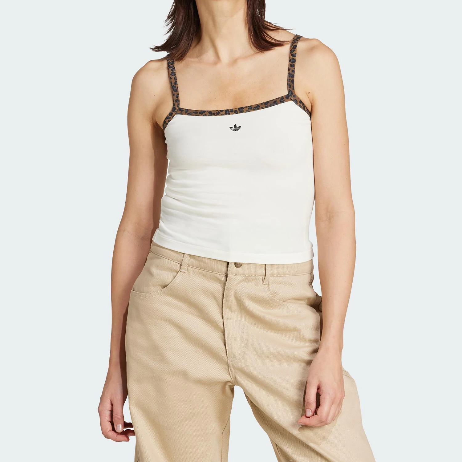 

Женская спортивная майка Adidas Originals Trefoil Slim Soft JW7309