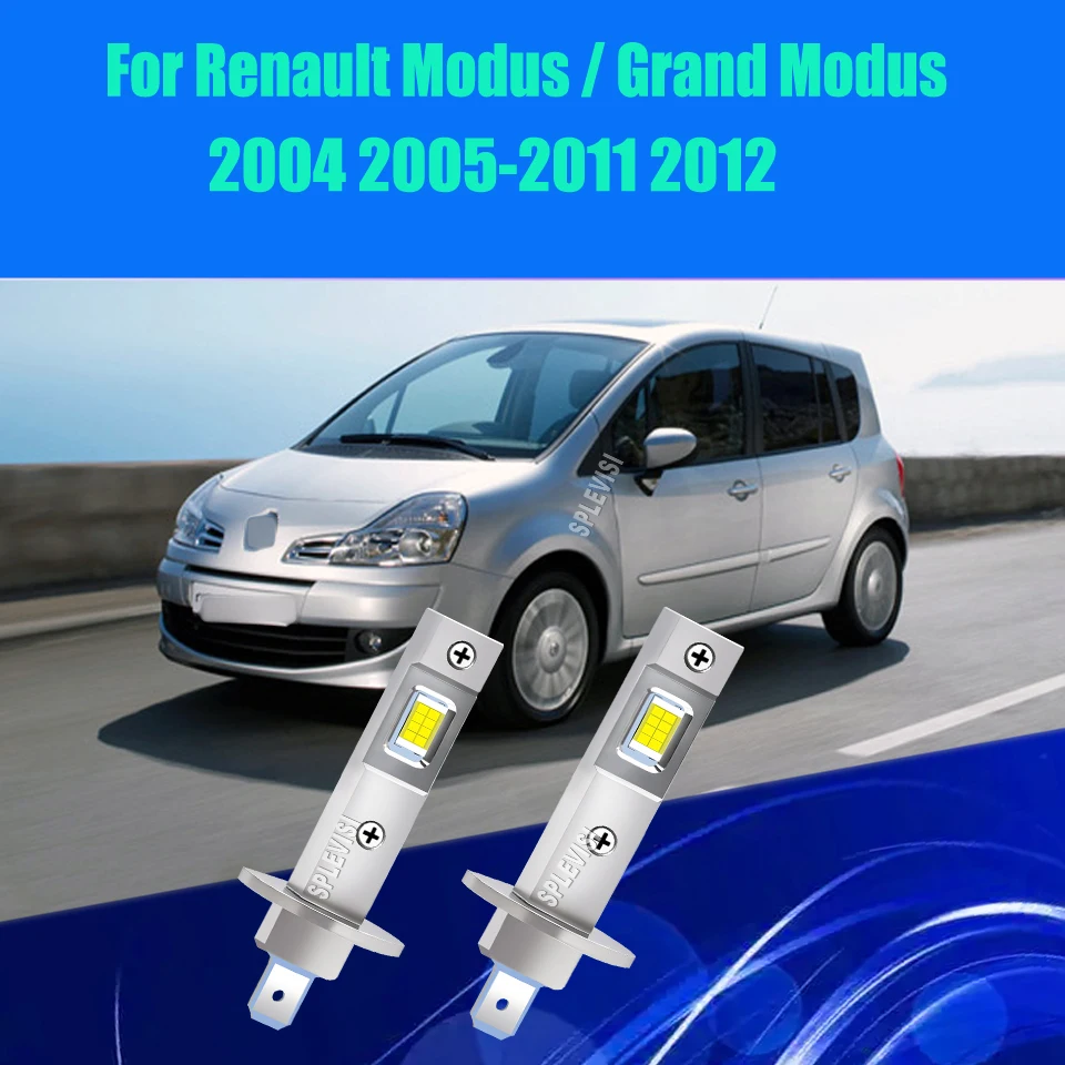 

H1 LED Headlight High Beam 3X BREAKTHROUGH BRIGHTNESS For Renault Modus / Grand Modus 2004 2005 2006 2007 2008 2009 2010-2012