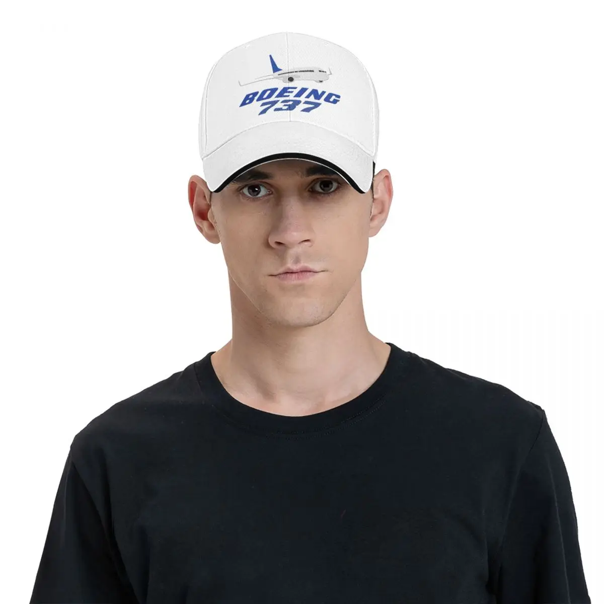 Boeing 737 Airplane Baseball Cap Merch Casual Casquette Men Women Outdoor Summer