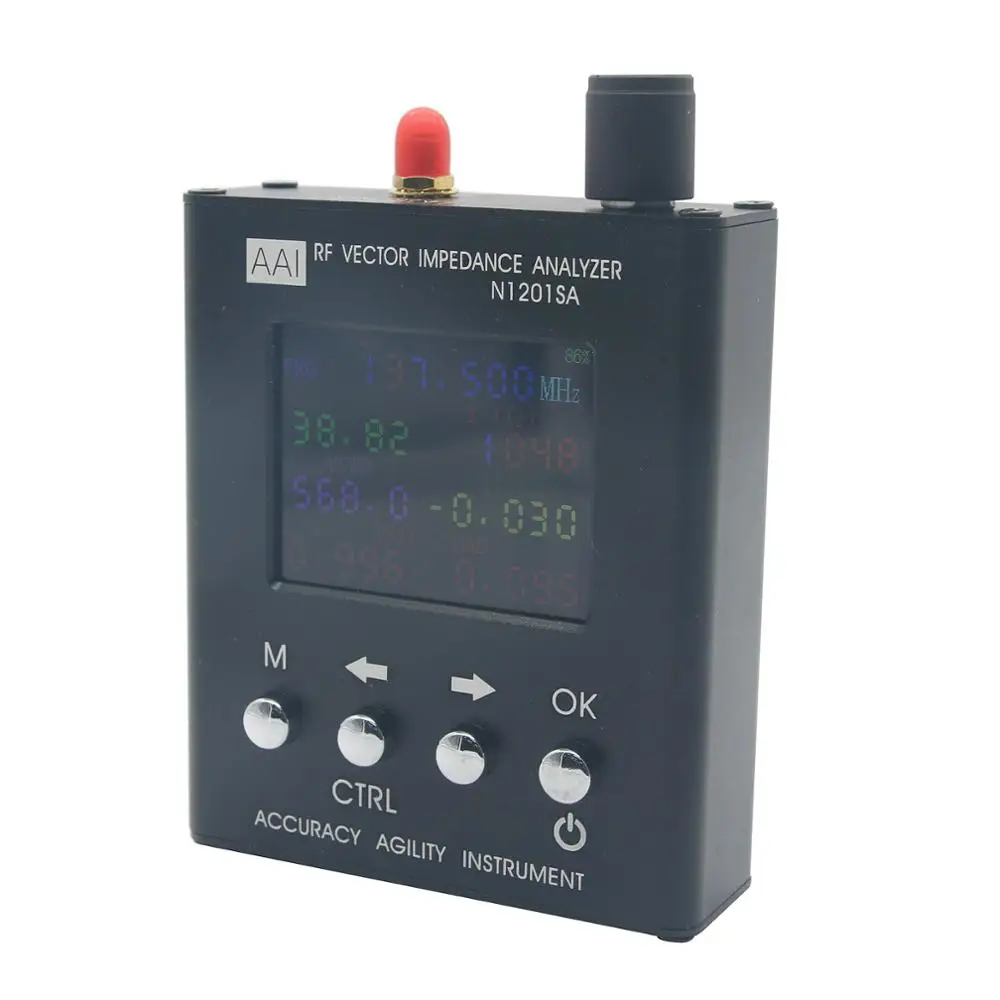 New 137.5MHz - 2.7GHz English Version N1201SA UV RF Vector Impedance ANT SWR Meter Tester Antenna Analyzer
