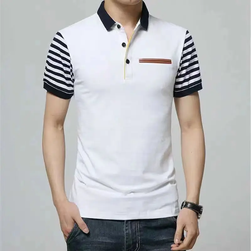 Liseaven Men Cotton Polo Shirt Short Sleeve Polos Male Casual Tee Turndown Collar Camisa for Men Tops & Tees