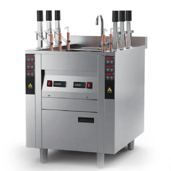 Electric Automatic Pasta Cooker Machine Restaurant Use 6 Baskets Lifting Noodle Cooking Machine Commercial Kitchens Equipment