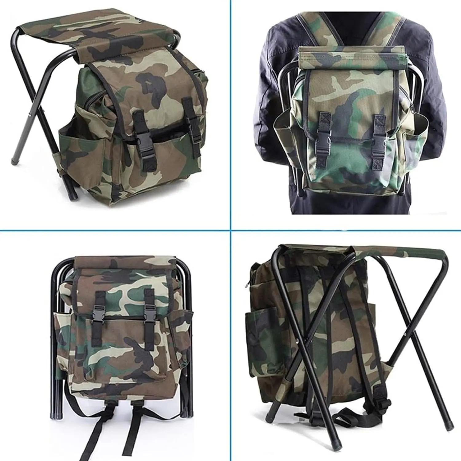 

Lightweight Backpack Chair Camping Fishing Folding Beach Chairs Portable Travel Picnic Seat Nature Hike Chair Tourist Rest Stool