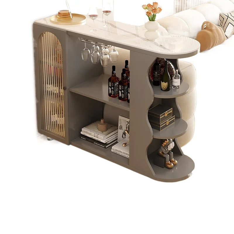 

Table Household wine cabinet Solid wood partition cabinet Living room Slate dining side cabinet Kitchen