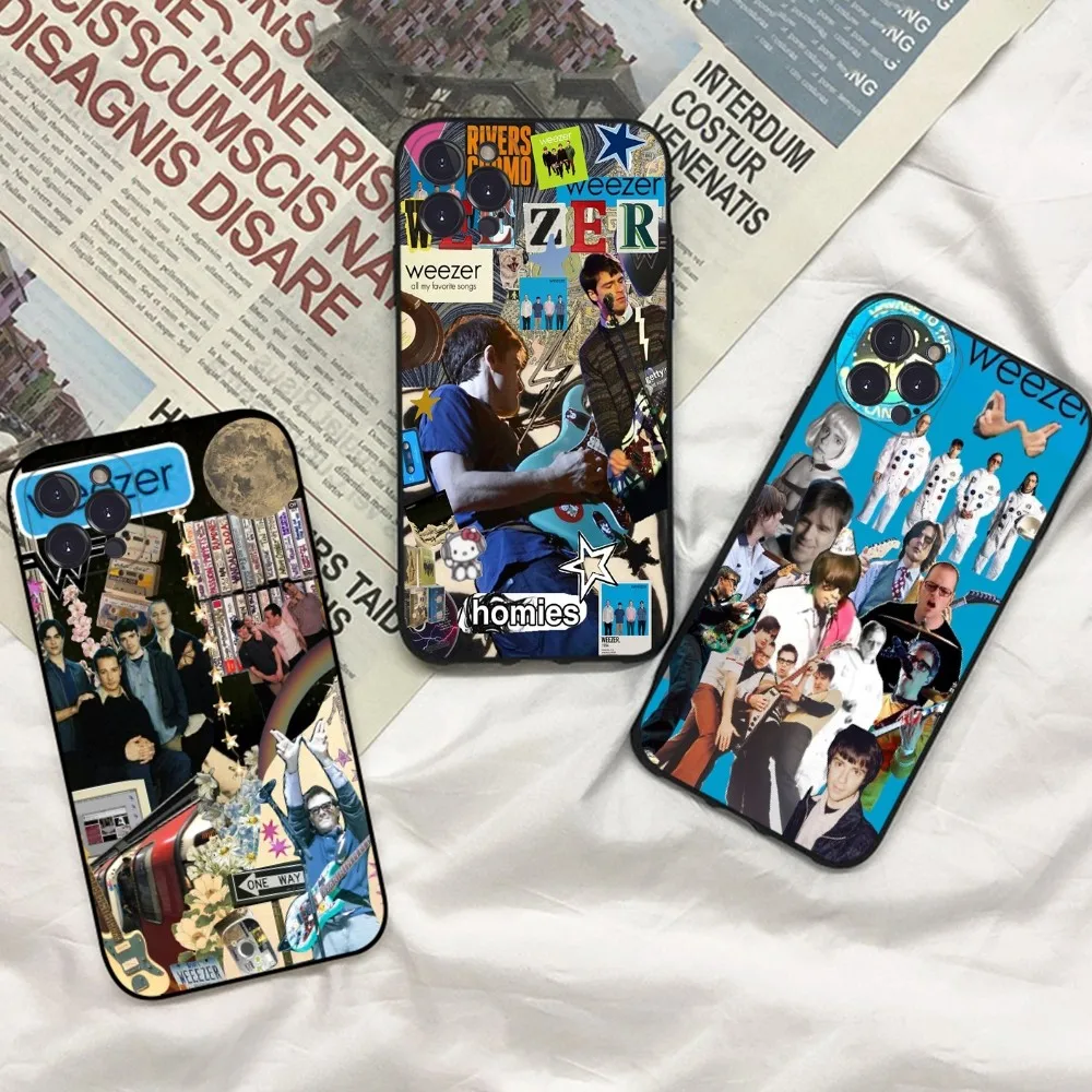 W-Weezer Band Phone Case For iPhone 15 14 11 12 13 Mini Pro XS Max Cover 6 7 8 Plus X XR SE 2020 Funda Shell