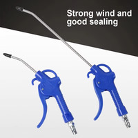 High-Flow Air Blow Gun With Angled Nozzle & Compact Design For Compressor Cleaning Workshop Maintenance 3 Colors Available