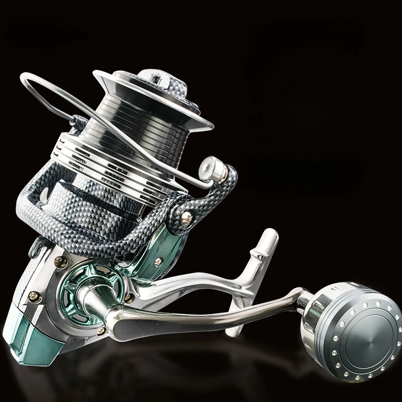 

Upgraded Snake-shaped All Metal Fishing Wheel 5000-12000 Series 4.0:1/5.2:1 Long Distance Cast Wheel Anchor Fish Spinning Wheel