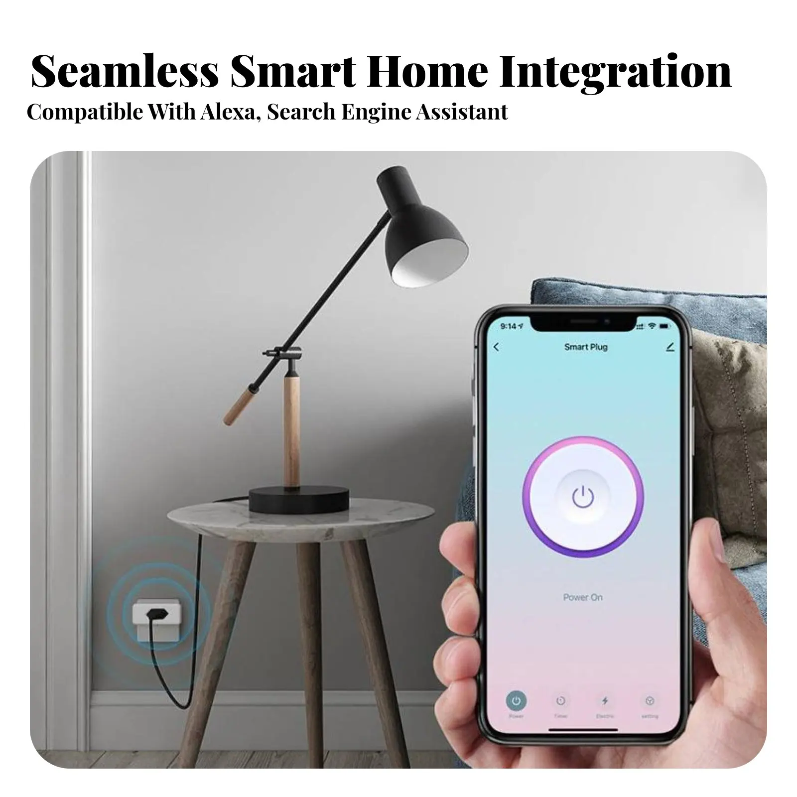 

Brazilian Conventional Plug Schedule & Timer Function Wirelessreless Fi Smart Plug 16A Smart Outlet Distant Control App