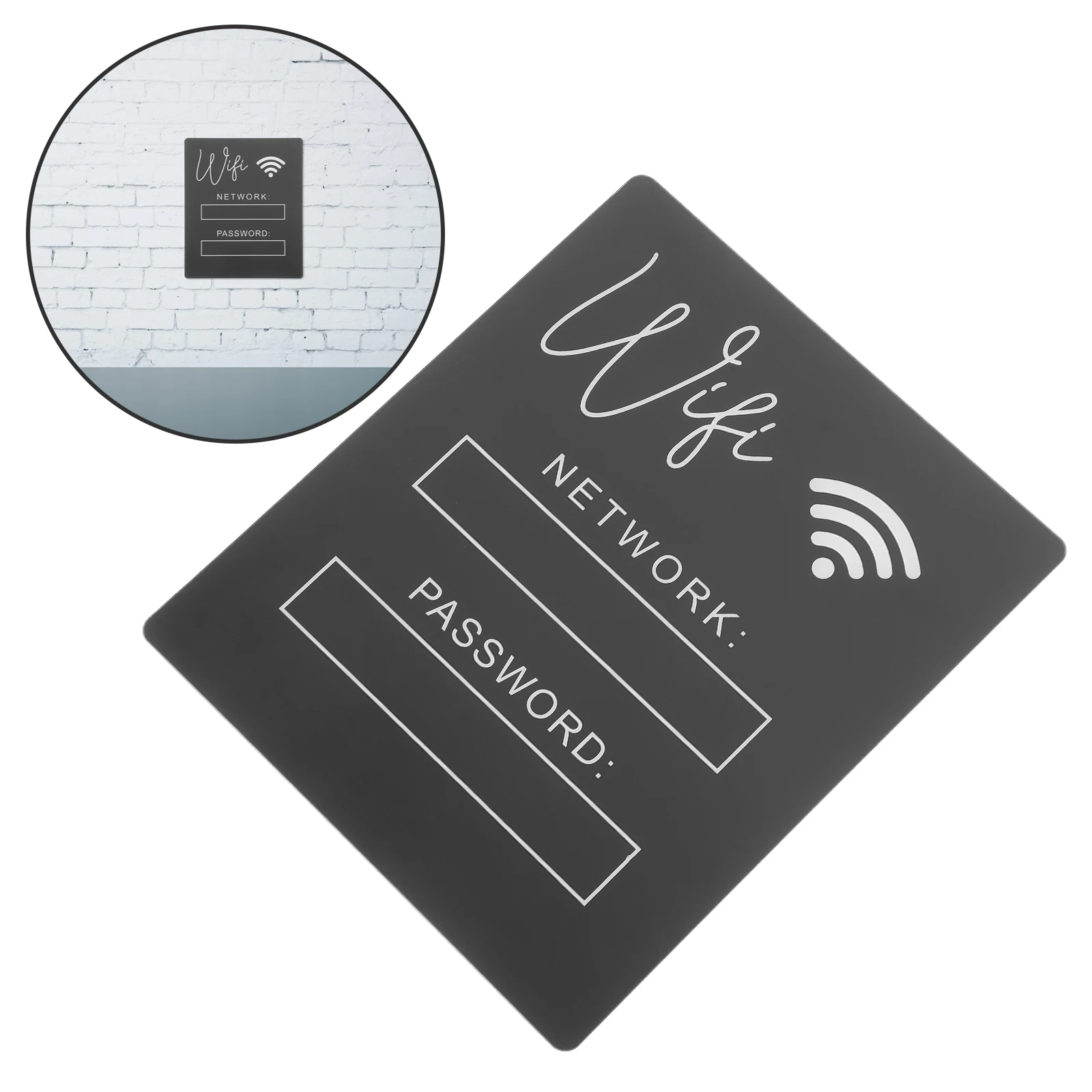 Wifi Password Sign Guest Room Home Daily Table Board Hotel Acrilico Account