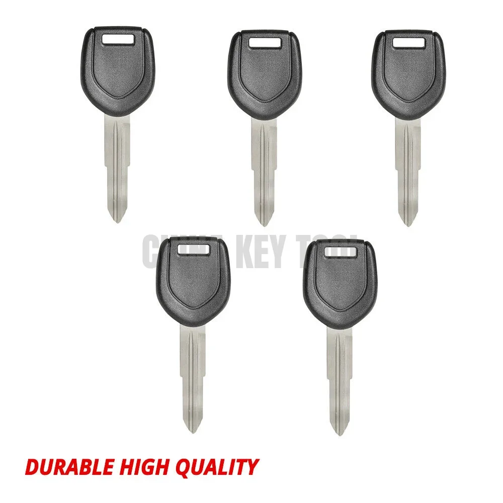 5x NEW Transponder Key Shell For Mitsubishi MIT8 MIT1 MIT12 with Chip Holder