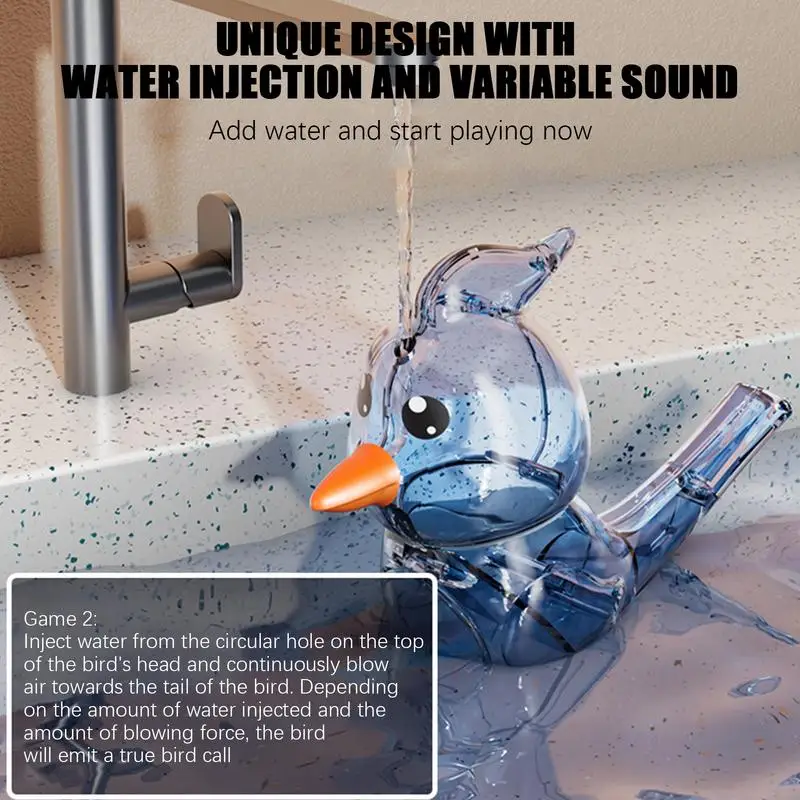 Fischietti d'acqua per bambini riempimento d'acqua Noise Maker fischietto giocattolo educativo creativo per ragazzi ragazze compleanno regalo di natale