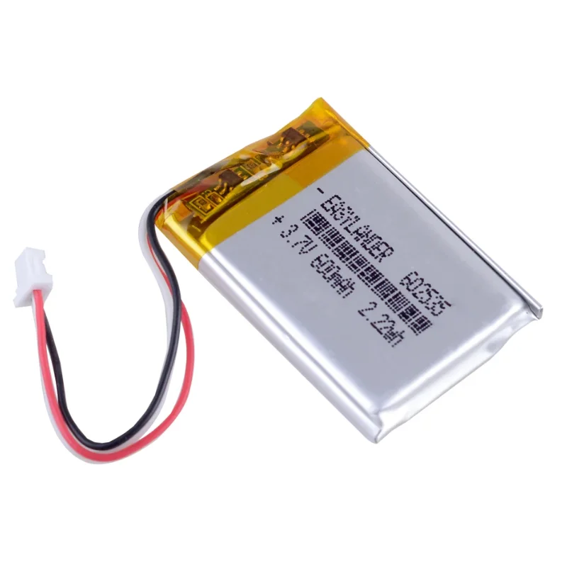 ROHS CE 582535 3.7V 600mAh 602535 bateria litowo-polimerowa do MIO tachograf papago HP F300 F200 F210 QStar A5 DVR parkcity 710