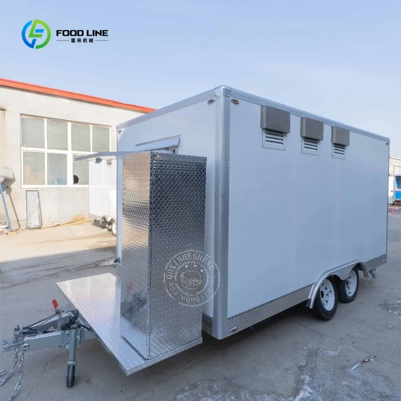 

Fast Food Food Trailer Fully Equipped with Stainless Steel Working Bench