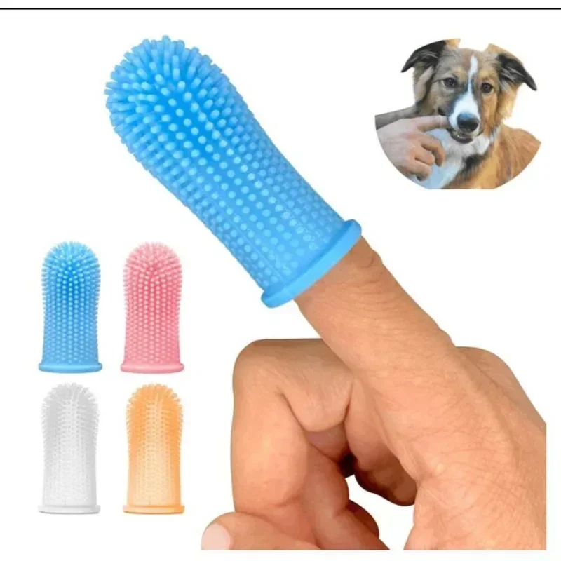 

Soft Silicone Pet Dog Finger Toothbrush Pet Teeth Oral Cleaning Brush Pet Bad Breath Tartar Teeth Care Tool Dog Accessories