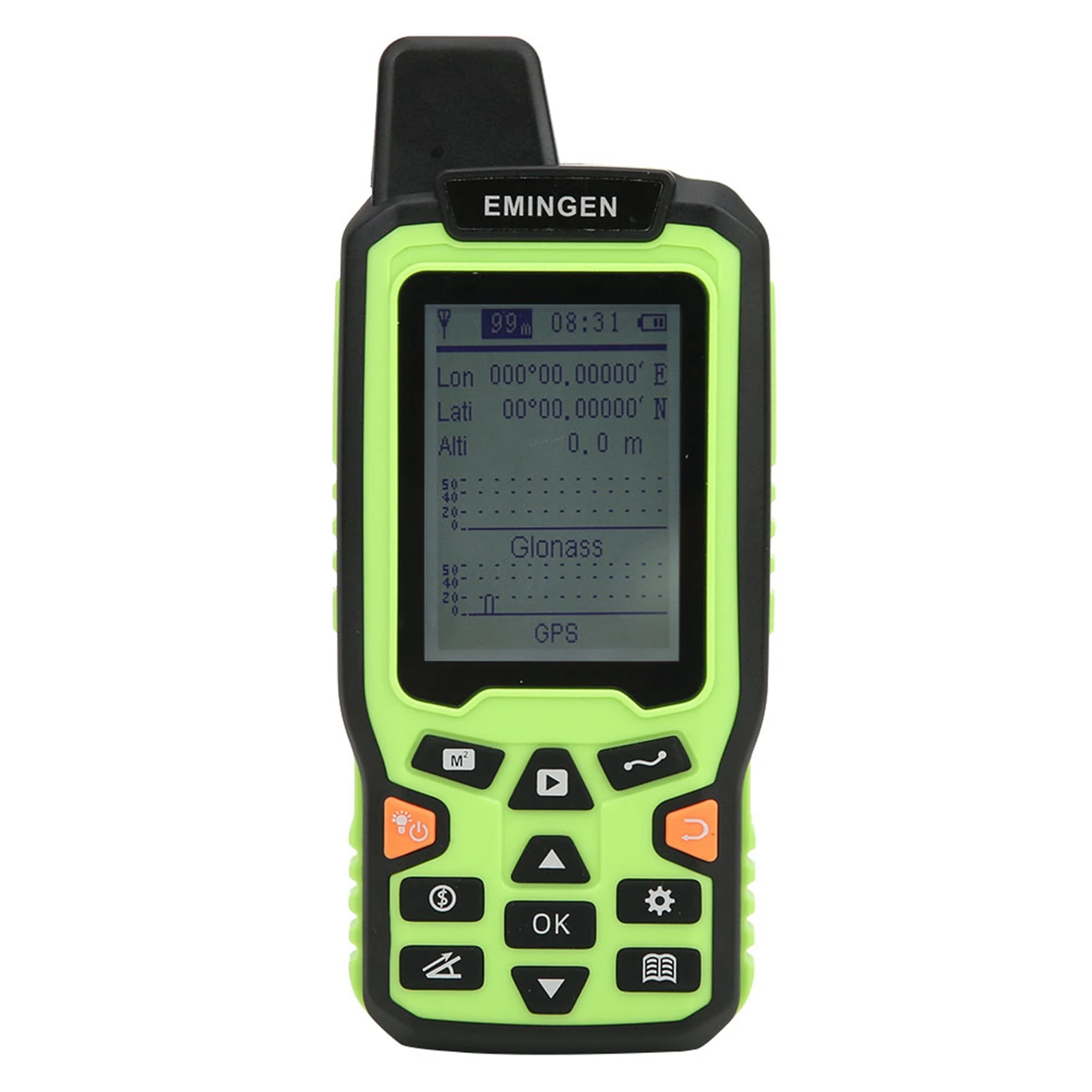 EM90 Mini Portable High Precision Handheld GPS Land Area Meter Land Survey Measuring Instrument US Plug 100‑240V new