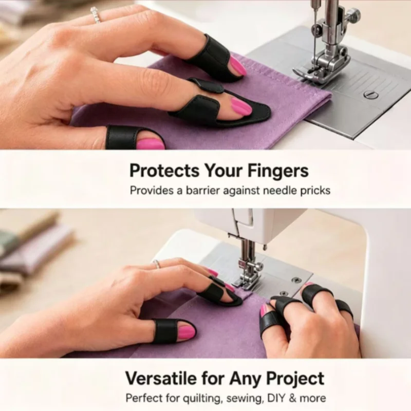 3D Printed Sewing Finger Protector Clip Open Nail Design Thimble Anti-prick Needle Finger Guard For Tailor Sewing Craft Tools